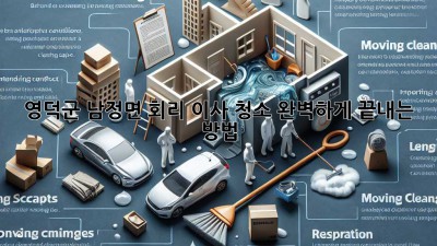 ✨영덕군 남정면 회리 이사 청소✨ 완벽하게 끝내는 방법! 🏡